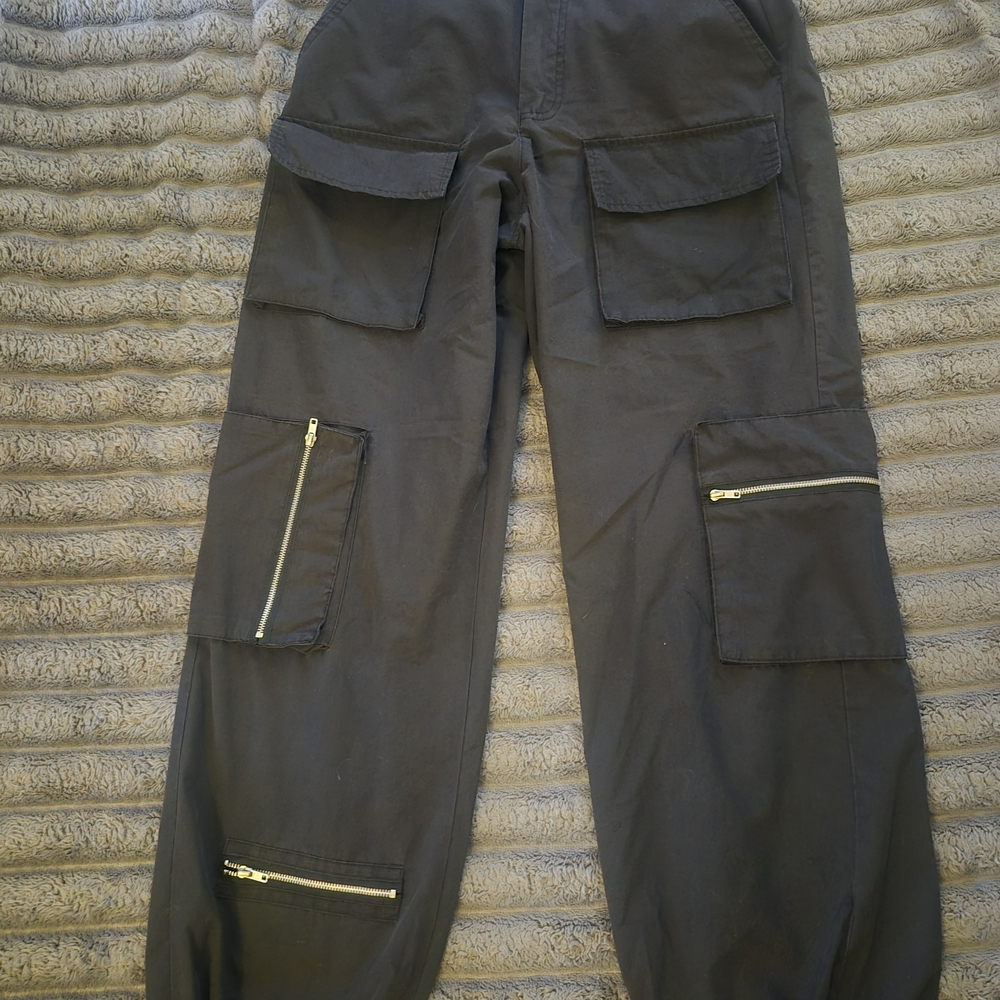 Charlotte Russe Black Cargo Pants